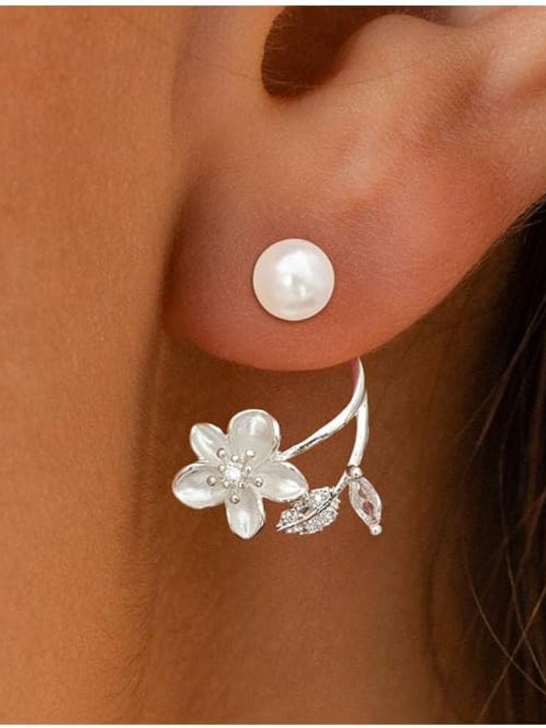 Pearl Earrings For Women, 14k Pearl Drop Dangle Earrings Gold Earrings For Women